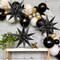 72PCS Black Star Foil Balloons – 12-Point Starburst Party Decorations for Birthday & Wedding
